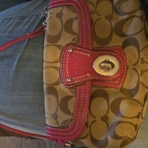 Vintage coach wristlet